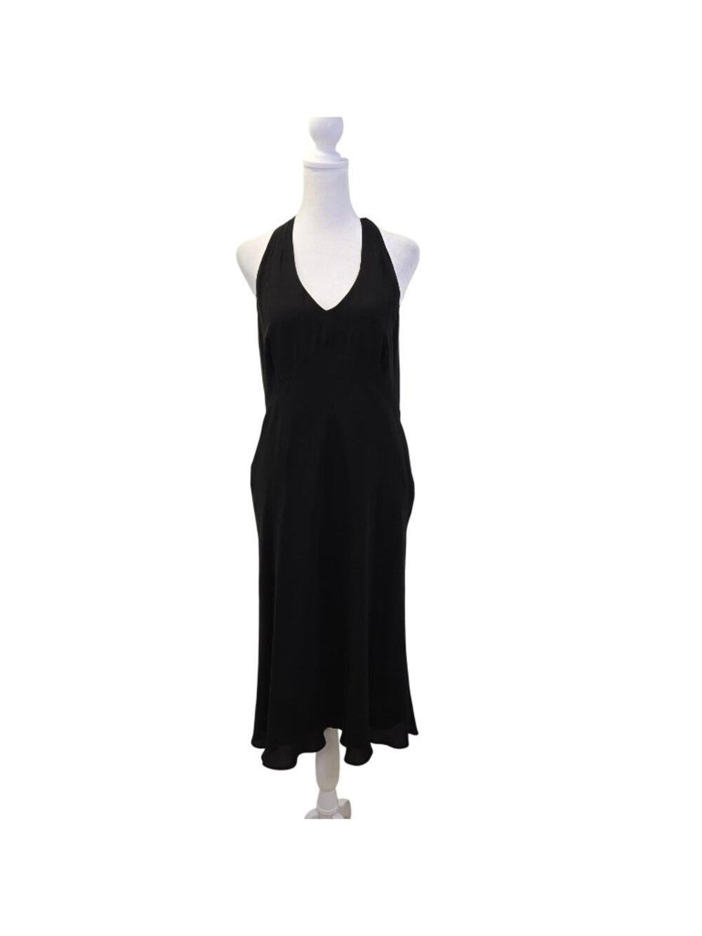 Loft 100% Silk Twist Strap Midi Slip Dress Size 10
